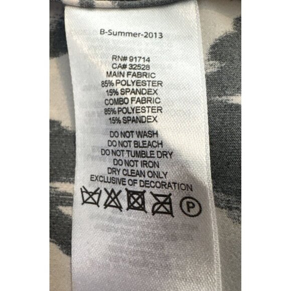 Armani Exchange, Woman Size OP, Black & White zebra Print Dress, A|X, Sleeveless - Picture 6 of 9